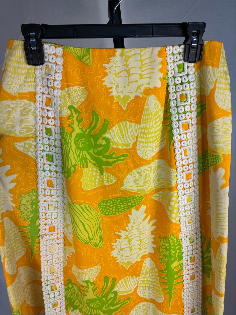 Stunning Vintage The Lilly Pulitzer Maxi Skirt Shell Print 14 - Picture 3 of 12